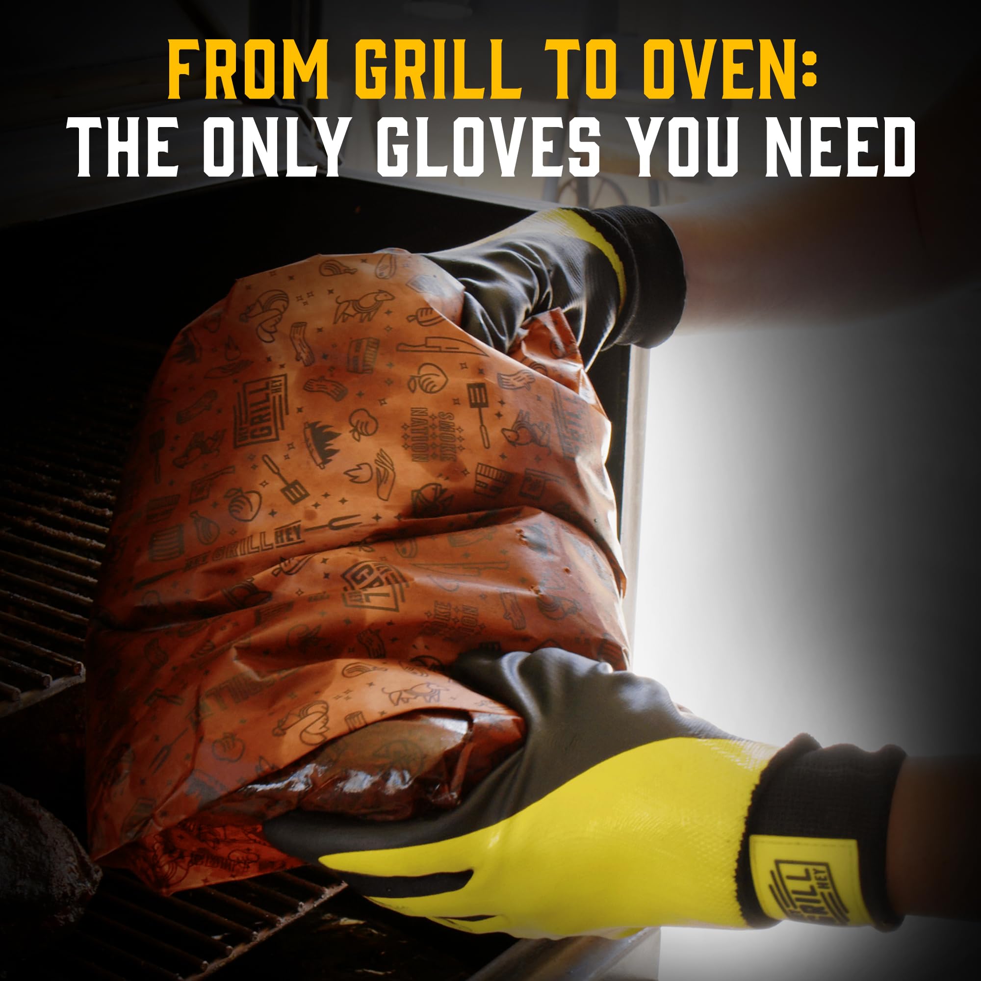 Hey Grill Hey Pitmaster Gloves size comparison chart