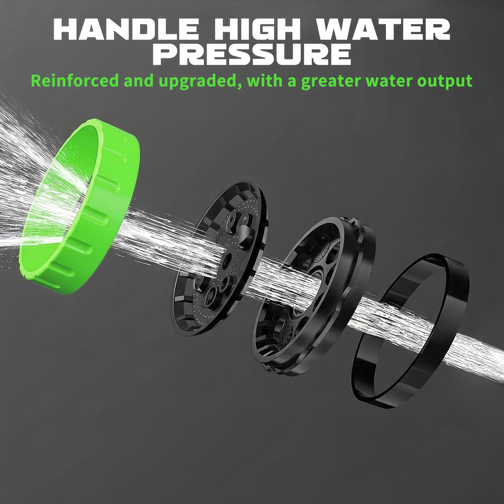 Heyakso Garden Hose Nozzle demonstrating powerful jet spray