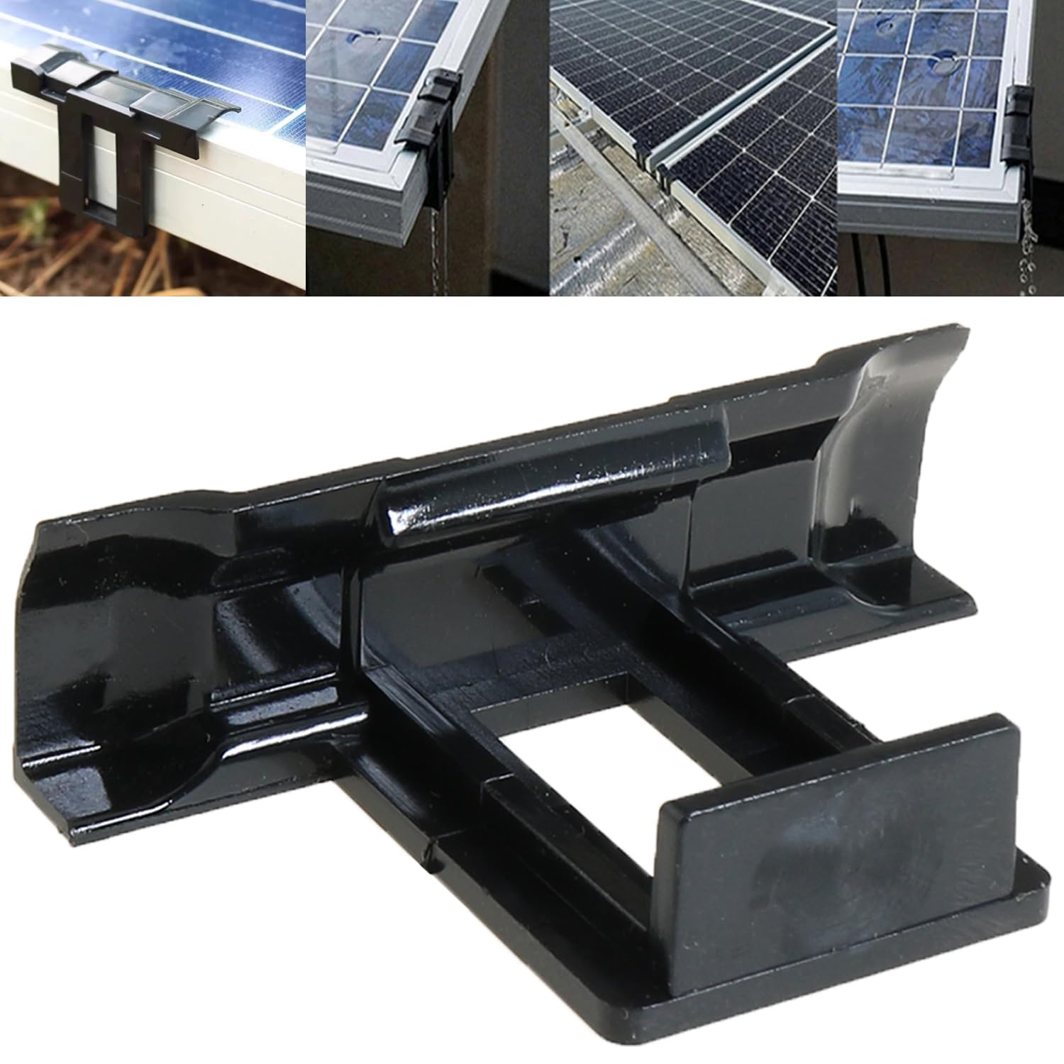 heyous solar panel drainage clips displayed with measuring tape