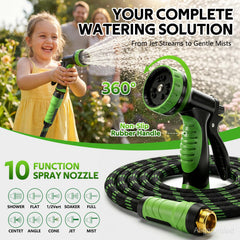 HEYRSUN lightweight garden hose in garden setting
