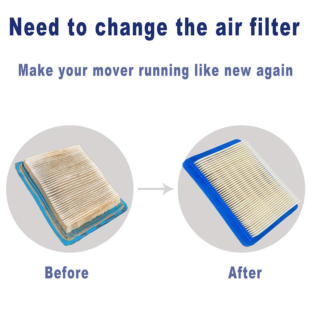 HEYZLASS Air Filter 5 Pack displayed on a workbench