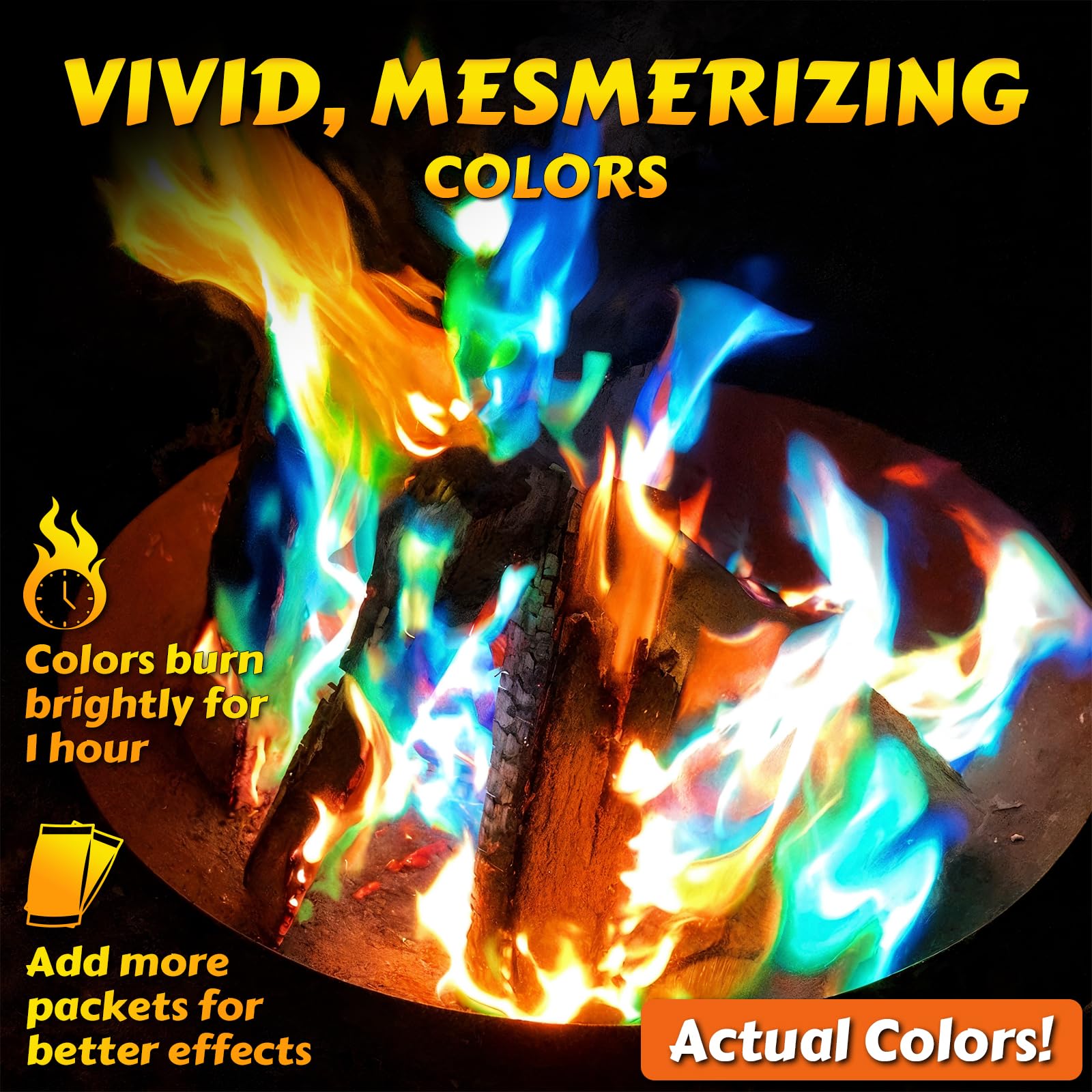HGD Magic Fire Packets for outdoor fire pit usage