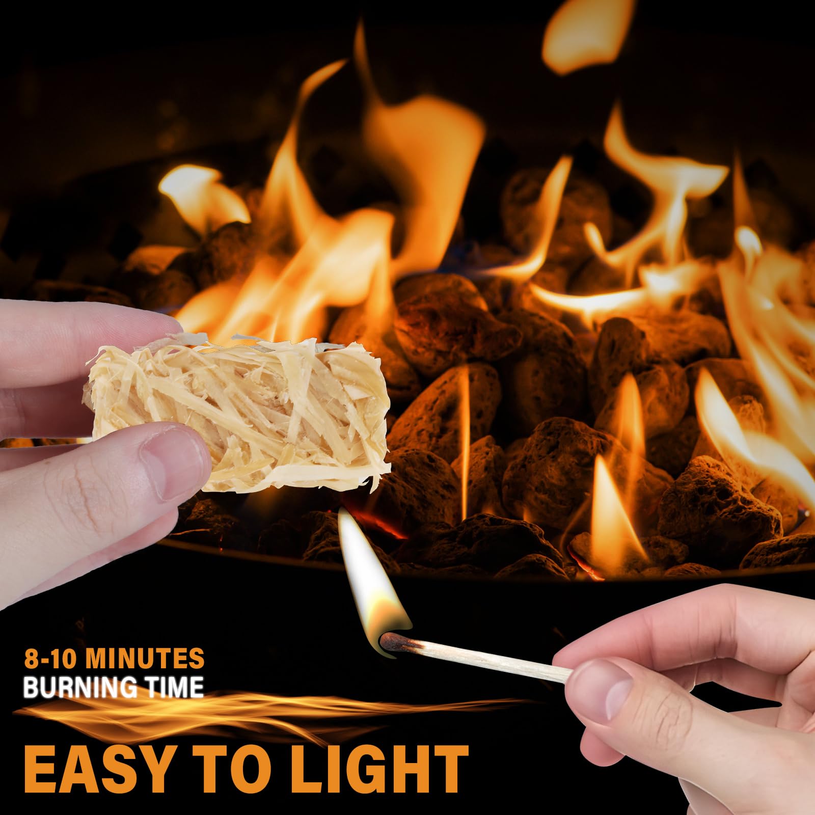 HGD Natural Fire Starters brown sticks on a wooden surface