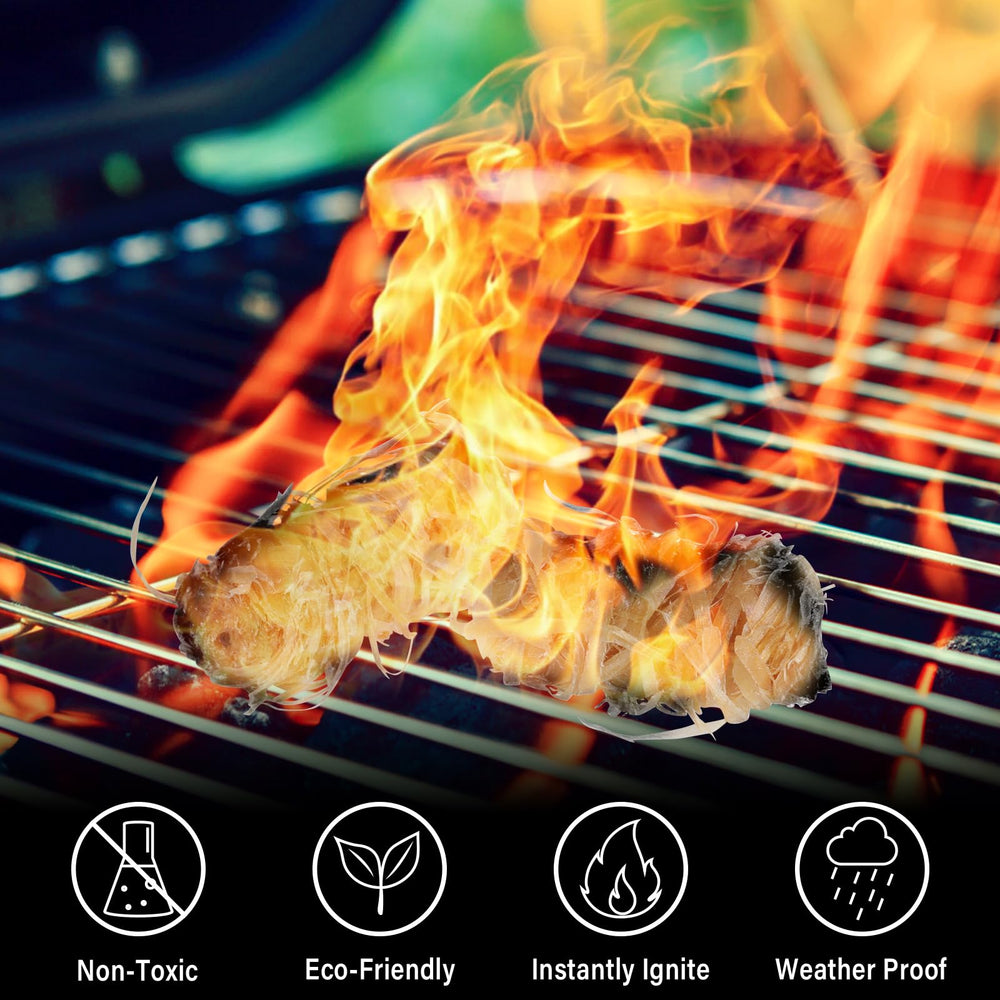 HGD Natural Fire Starters in outdoor camping setup