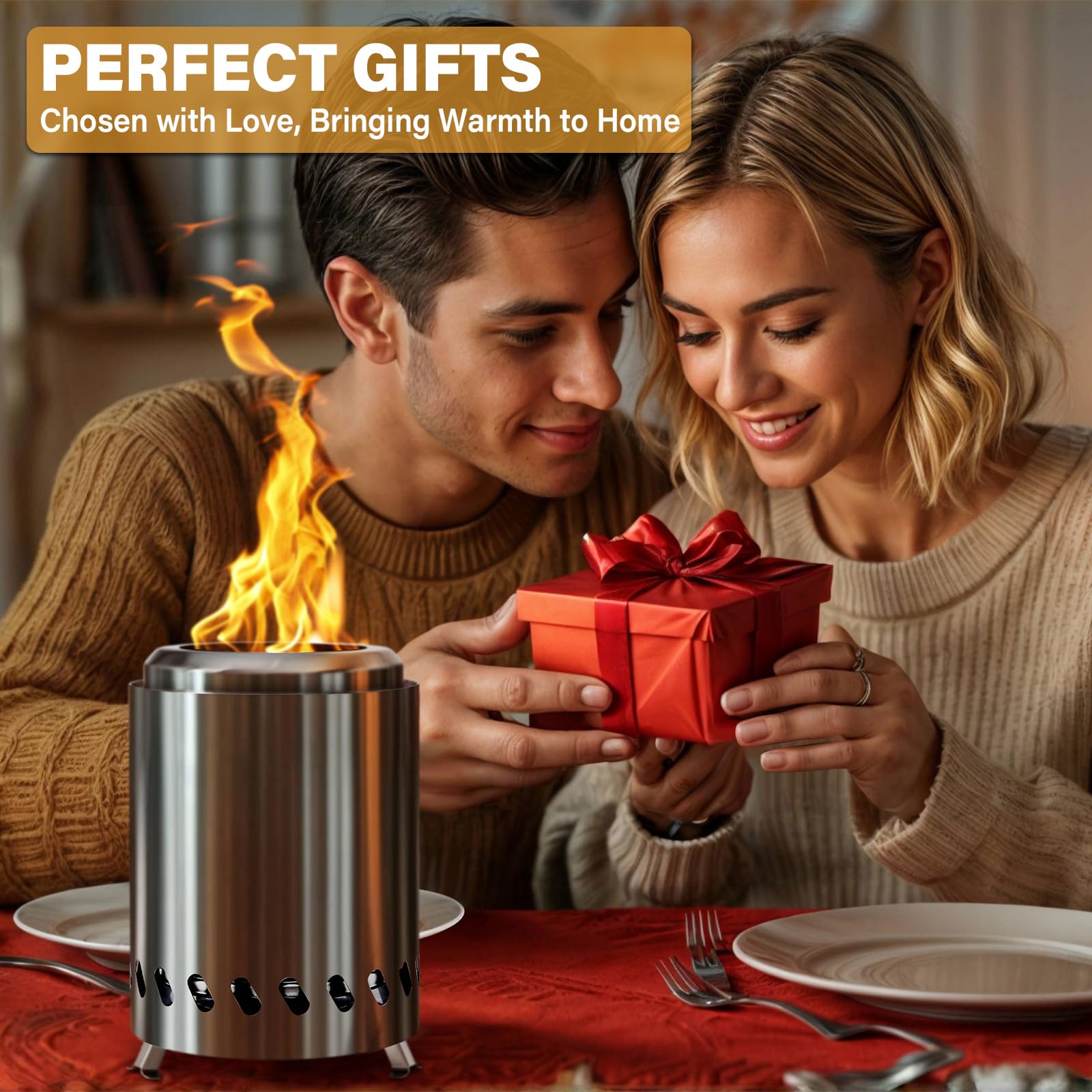 HGD Small Tabletop Fire Pit dimensions and packaging