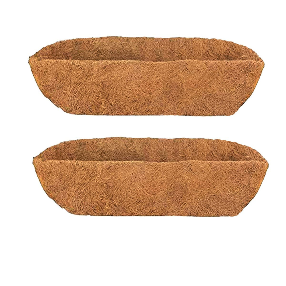 HHTHH 24 inch Trough Coco Liner front view brown