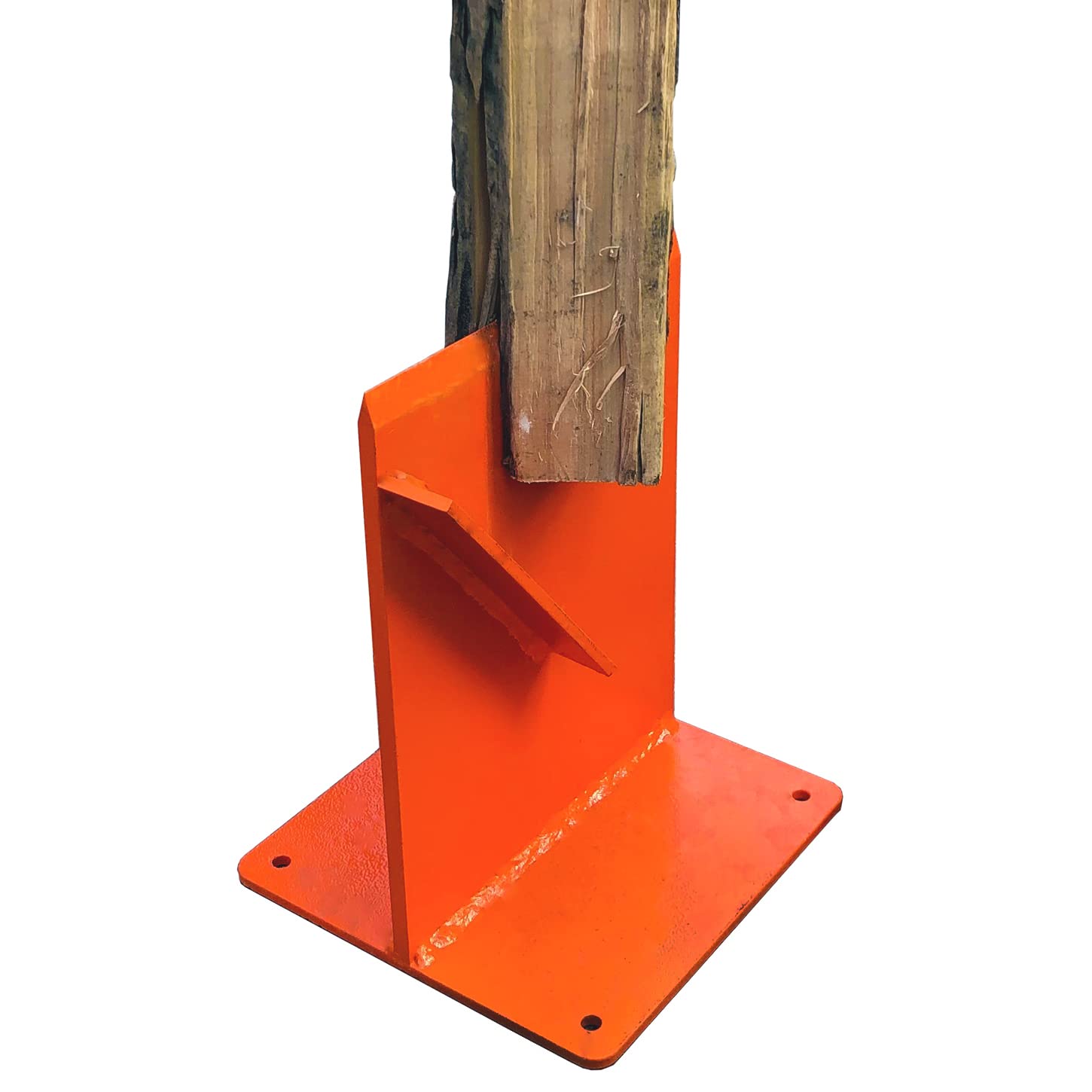 Hi Flame Wood Kindling Splitter front view with bright orange colour