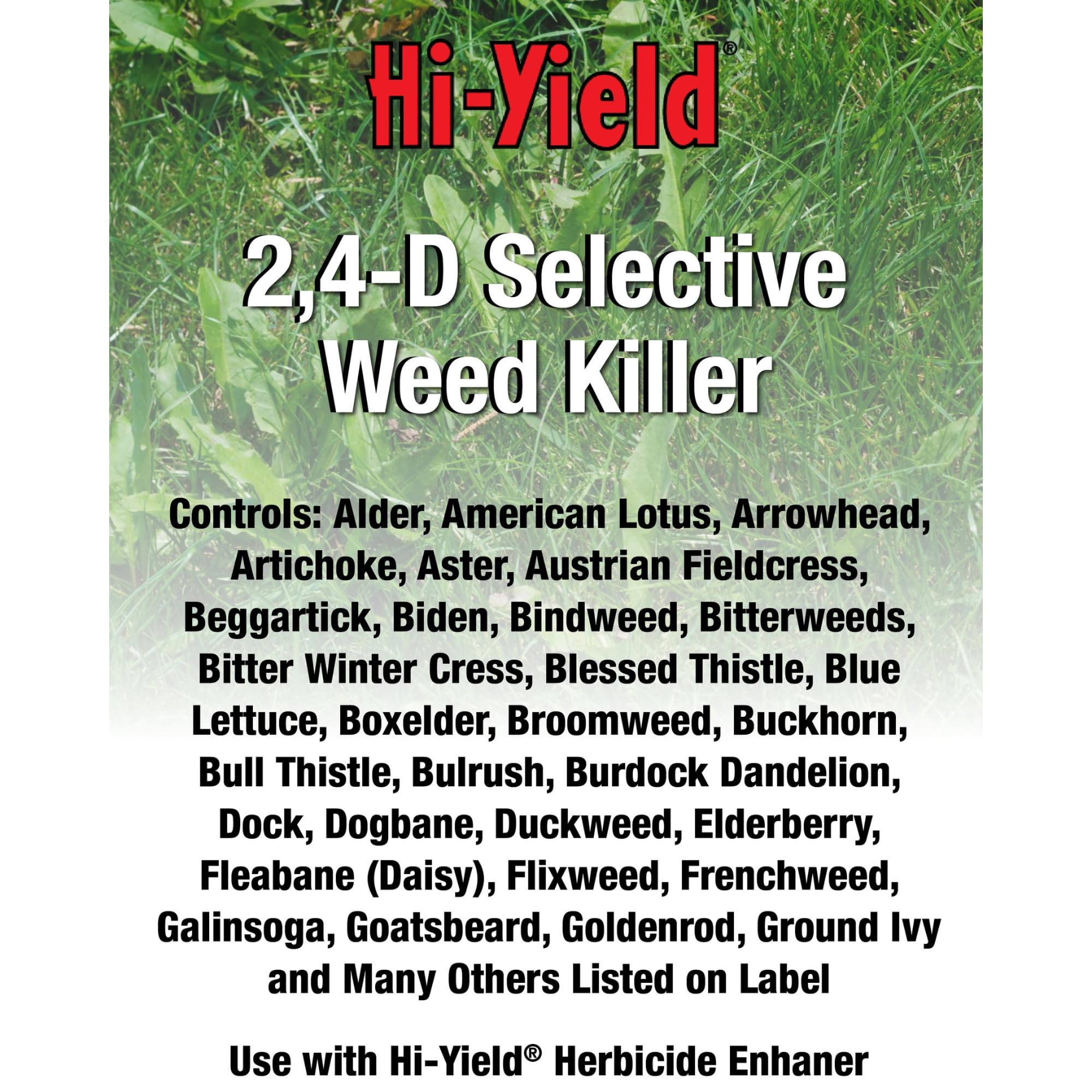 Hi-Yield 2,4-D Selective Weed Killer side view