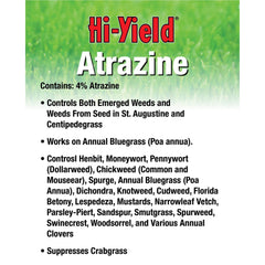 Hi-Yield Atrazine Weed Killer 32 oz bottle in garden setting
