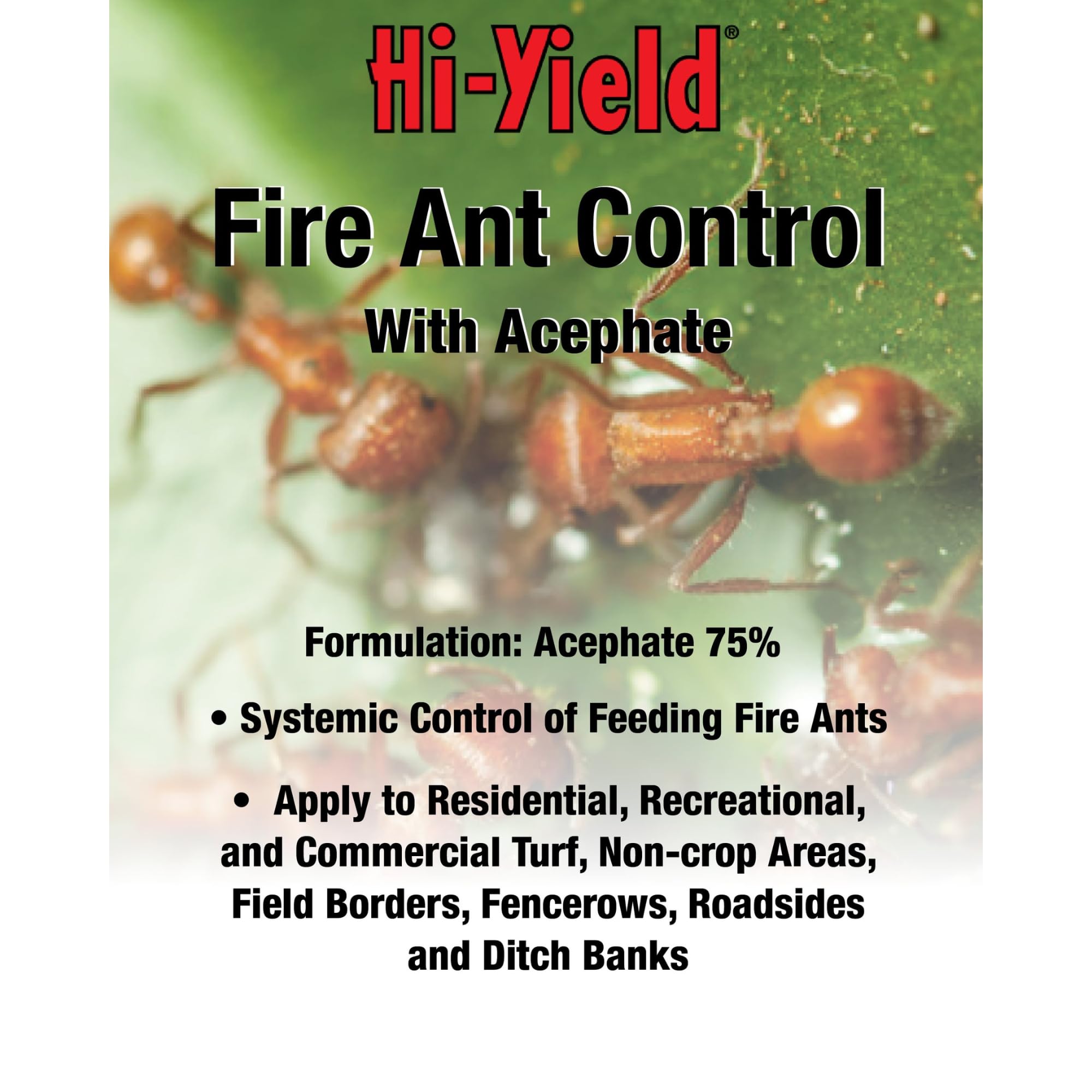 Hi-Yield Fire Ant Control 8 oz. granule insecticide application scene