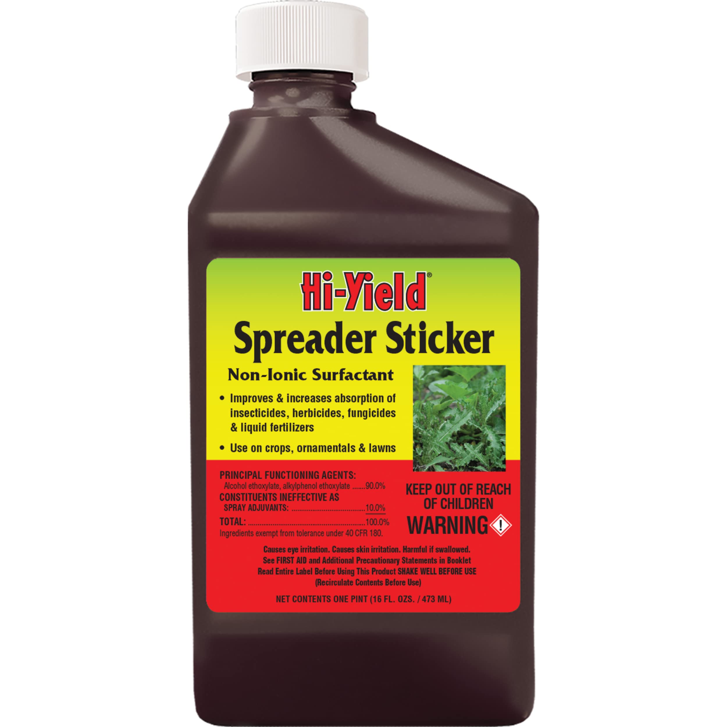 Hi-Yield Spreader Sticker 16 oz liquid concentrate front view