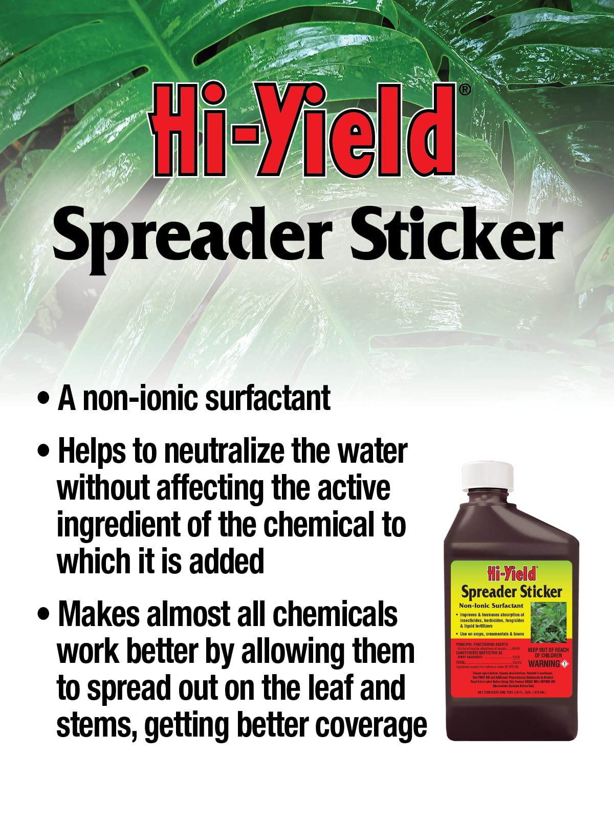 Hi-Yield Spreader Sticker packaging details