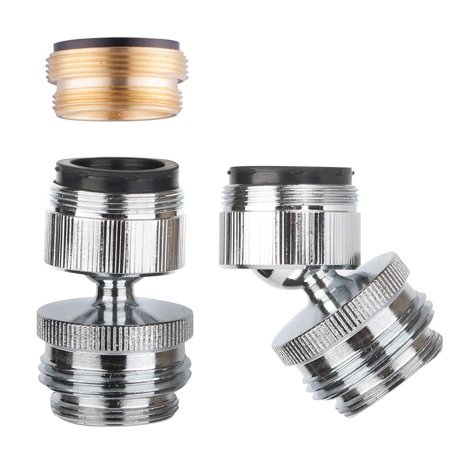 Hibbent Sink Faucet to Garden Hose Adapter front view