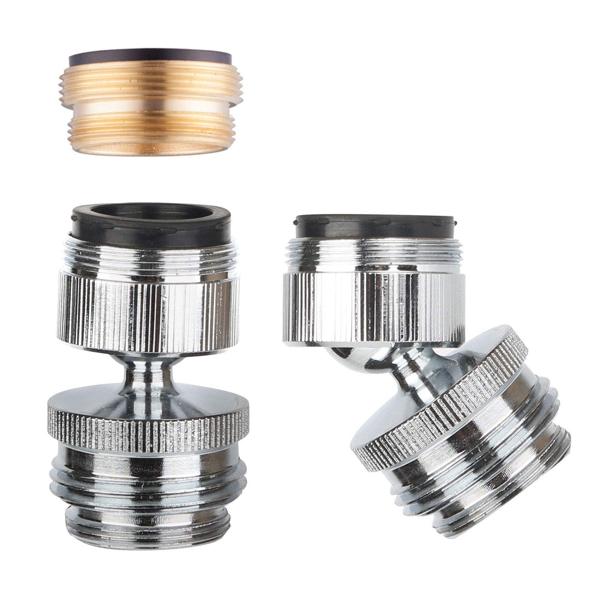 Hibbent Sink Faucet to Garden Hose Adapter front view