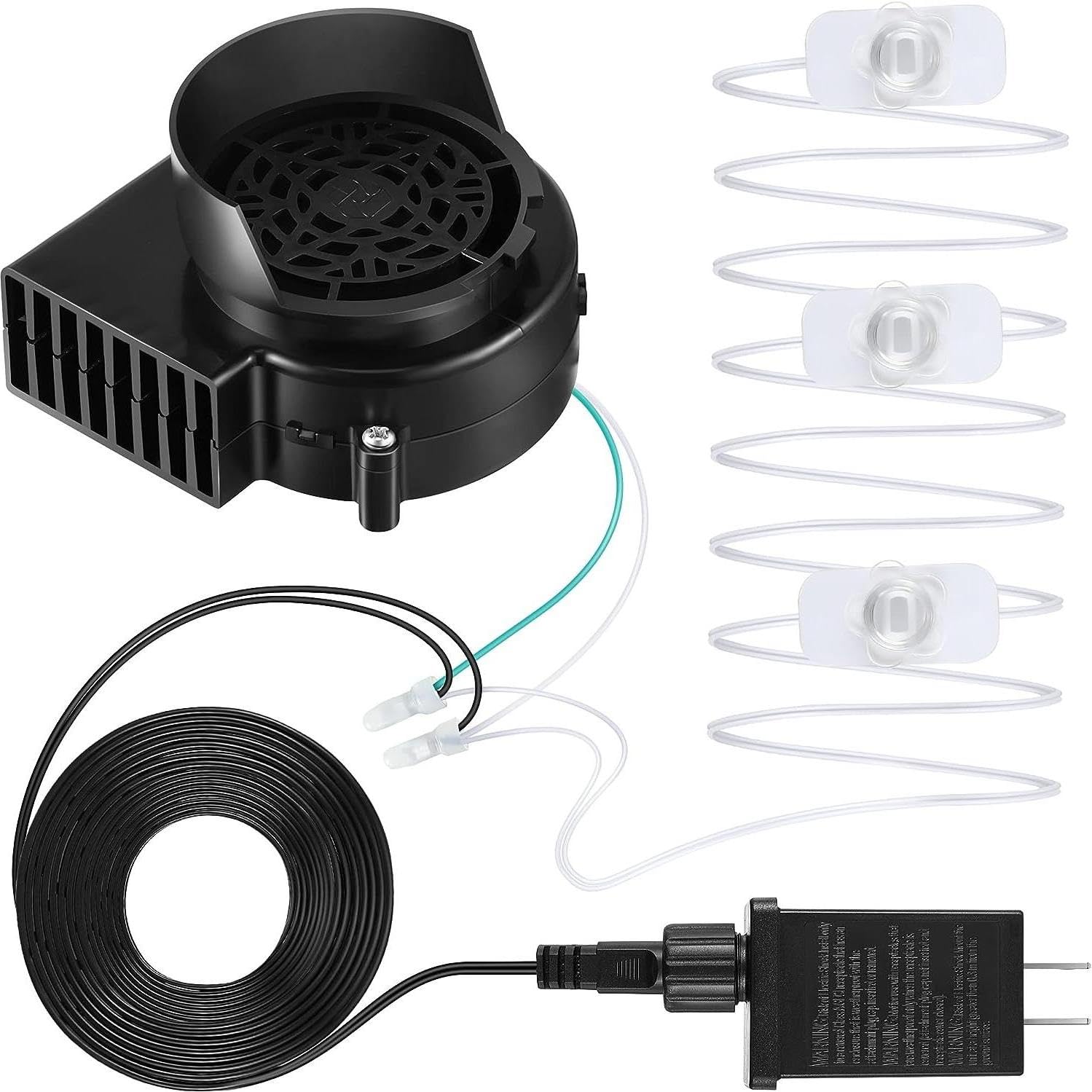 Hiboom Replacement Fan Blower front view with adapter