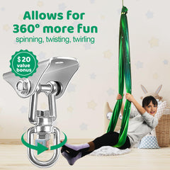 HiCamer Sensory Swing in use by a child indoors