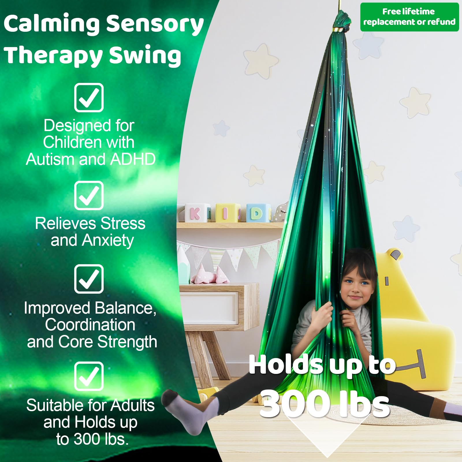 HiCamer Sensory Swing installation hardware and accessories