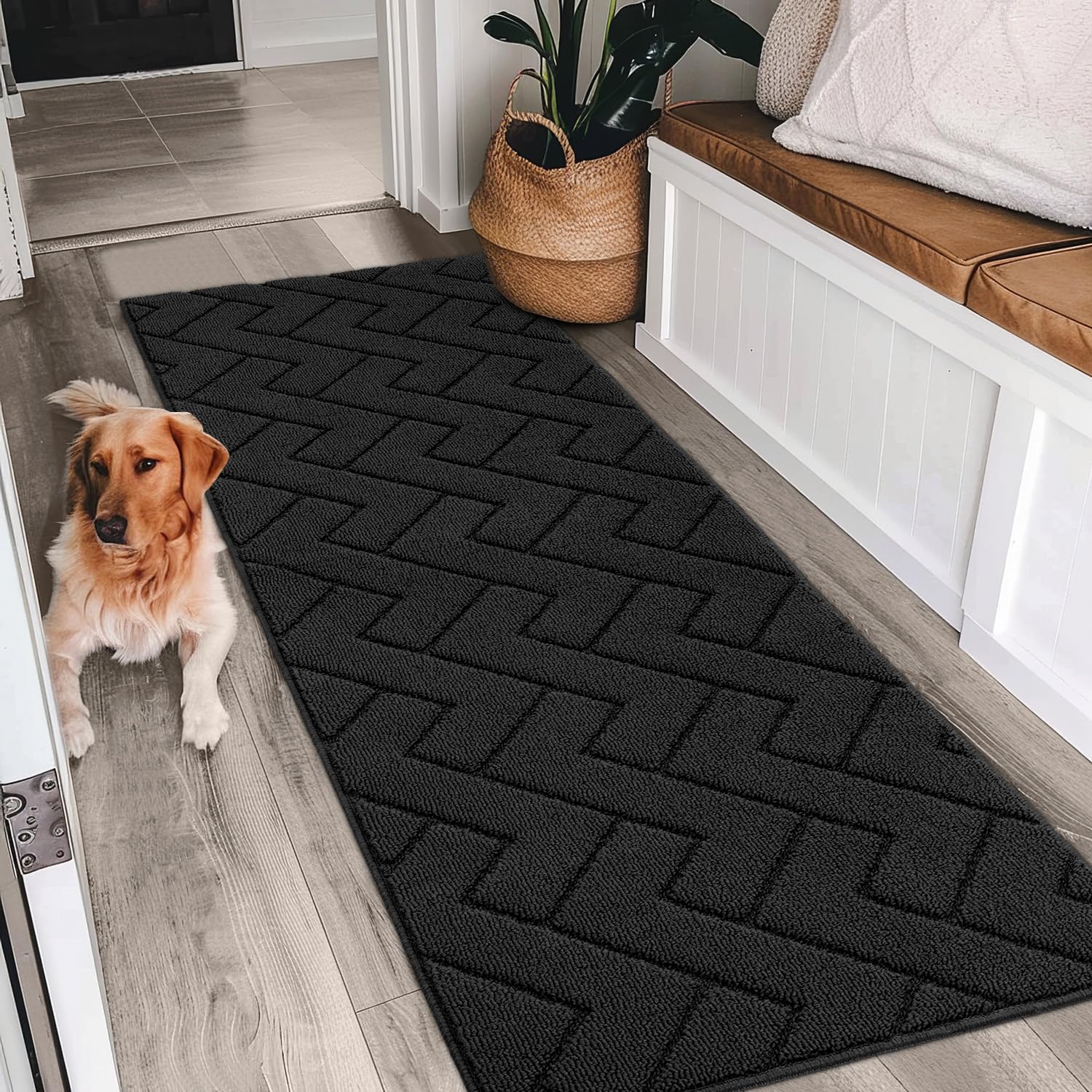 hicorfe Dirt Trapper Door Mat 24"x71" rolled up for storage