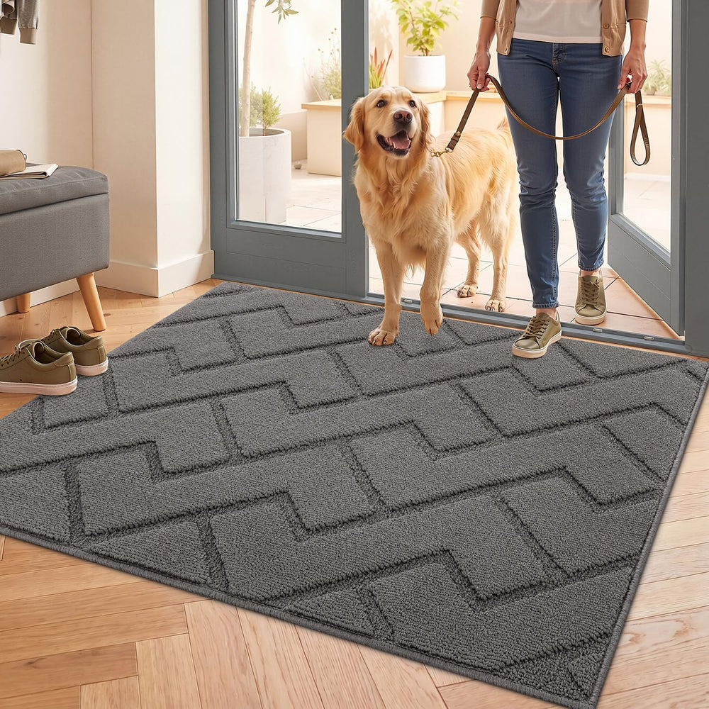 hicorfe door mat grey 32x40 front view