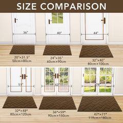 hicorfe doormat in entryway setting, 20" x 59" size