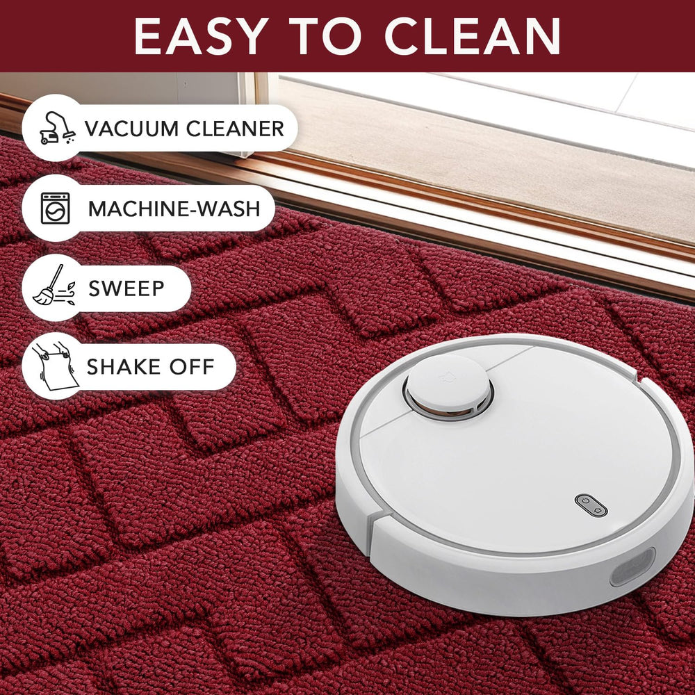 hicorfe Front Door Mat easy cleaning with garden hose