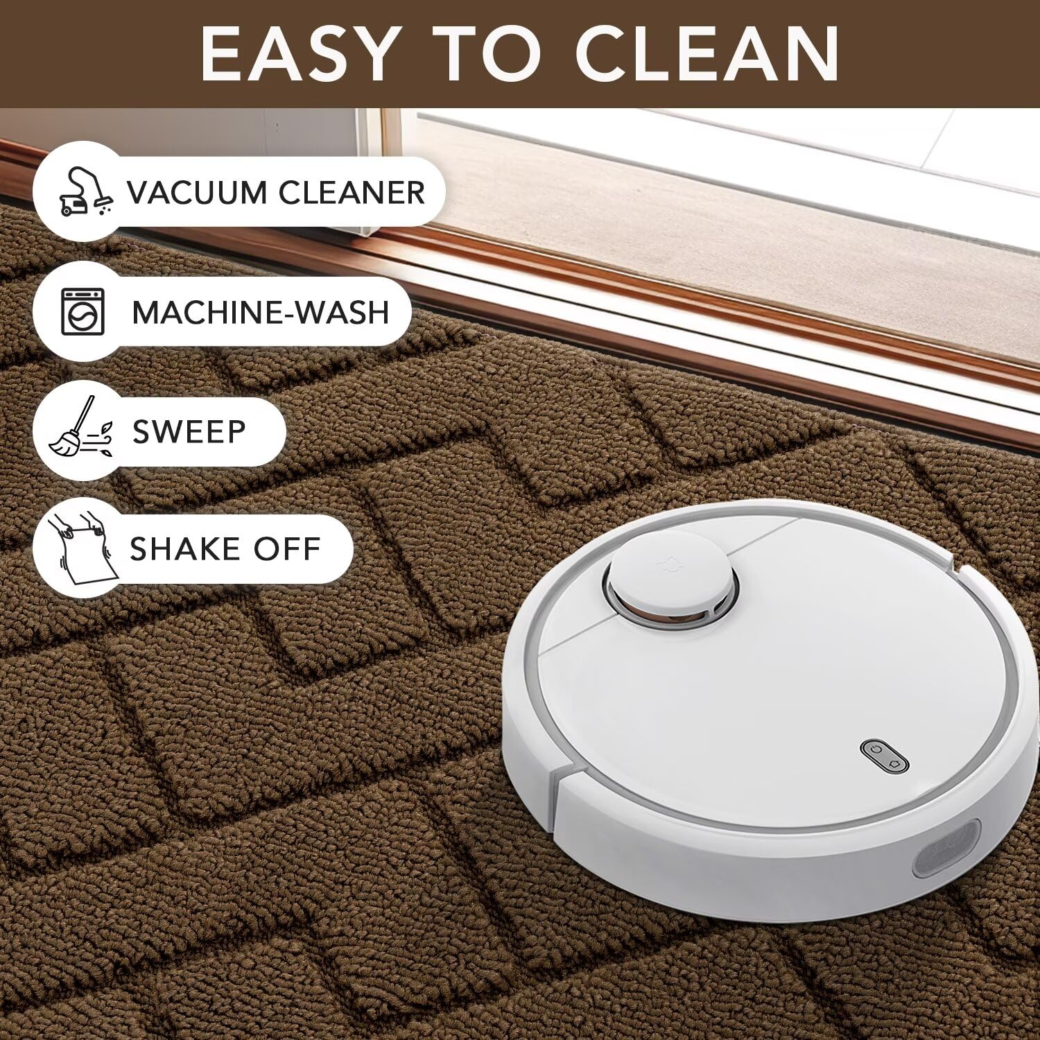 hicorfe Indoor Door Mat 32x48 in stylish entry setting