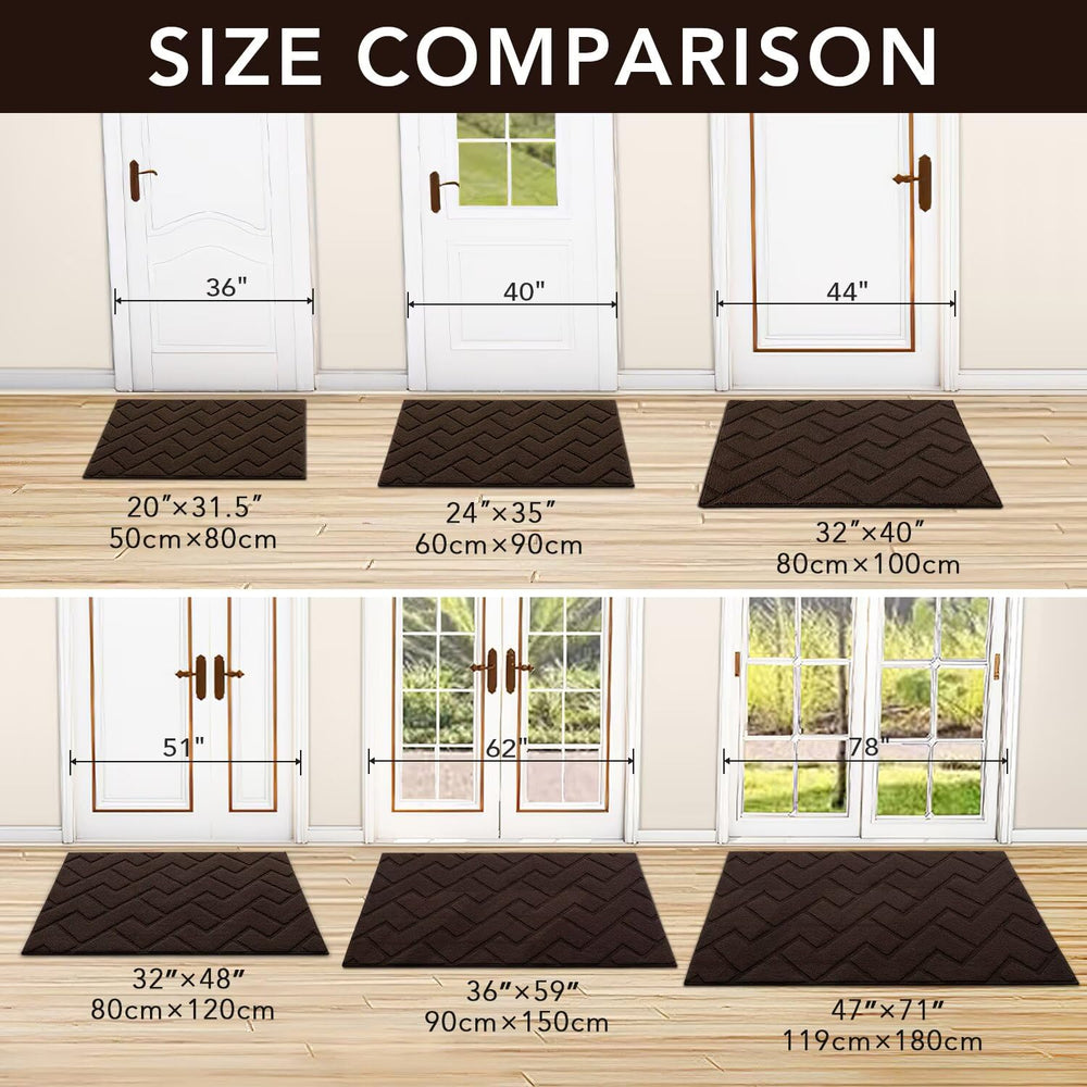 hicorfe Indoor Door Mat in entryway setting