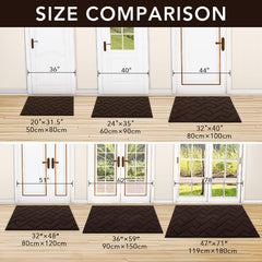 hicorfe Indoor Door Mat in entryway setting