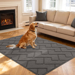 hicorfe Indoor Doormat front view in grey