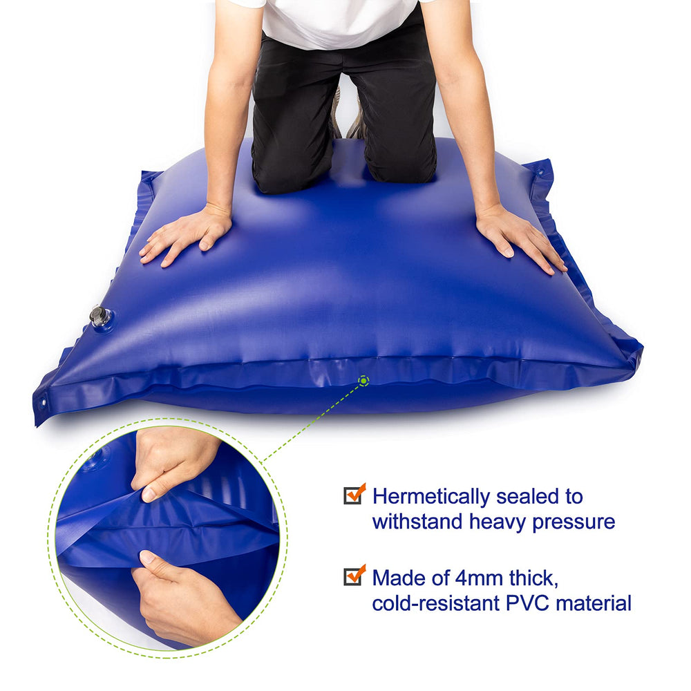 Hidbot pool pillow with dimensions and specifications