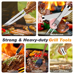 High-quality aluminum case for ROMANTICIST BBQ Grill Accessories Set