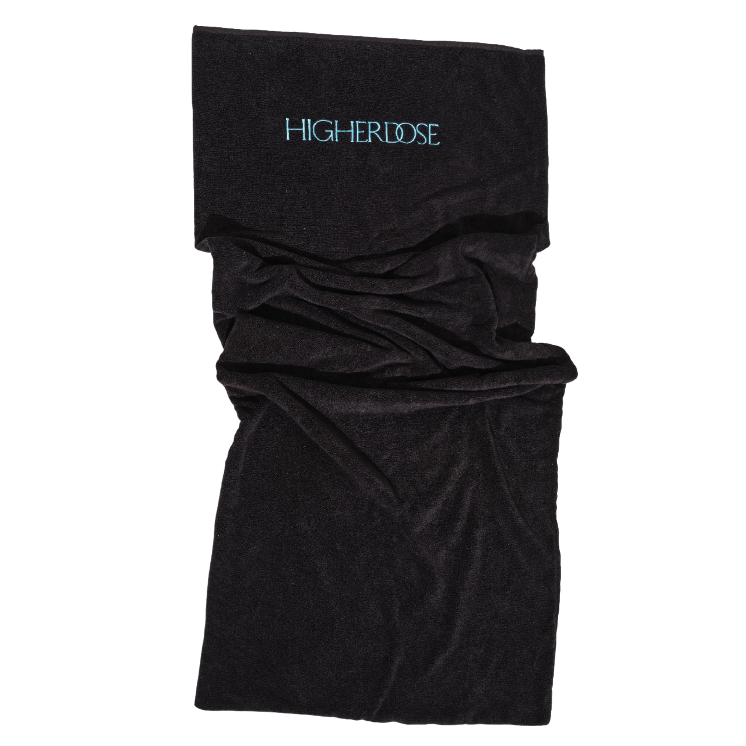 HigherDOSE Infrared Sauna Blanket Towel Insert front view in black