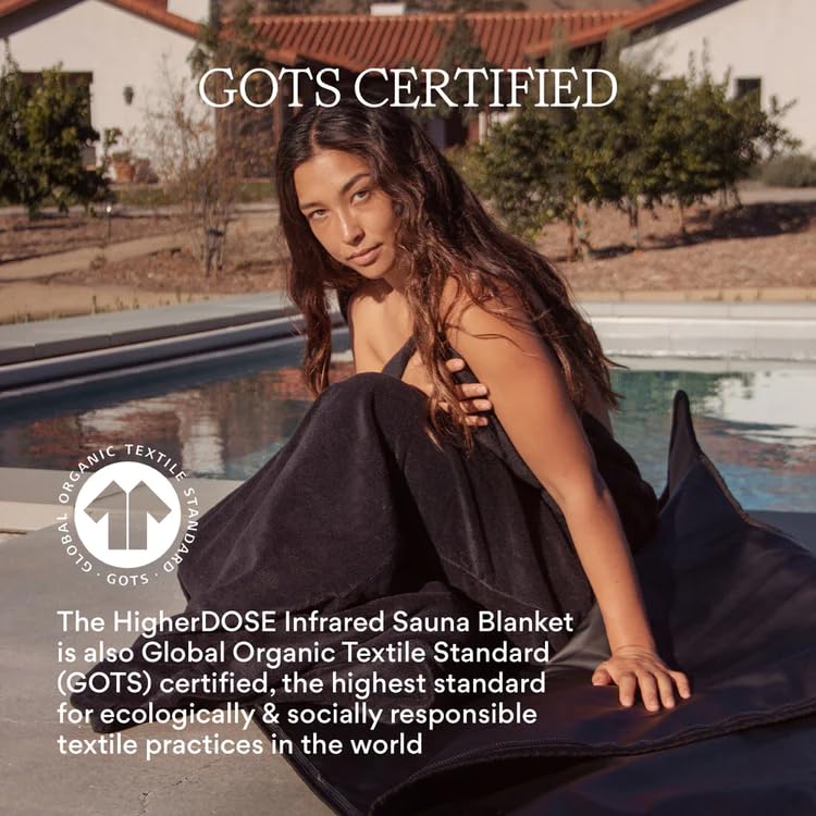 HigherDOSE Infrared Sauna Blanket Towel Insert inside an infrared sauna blanket