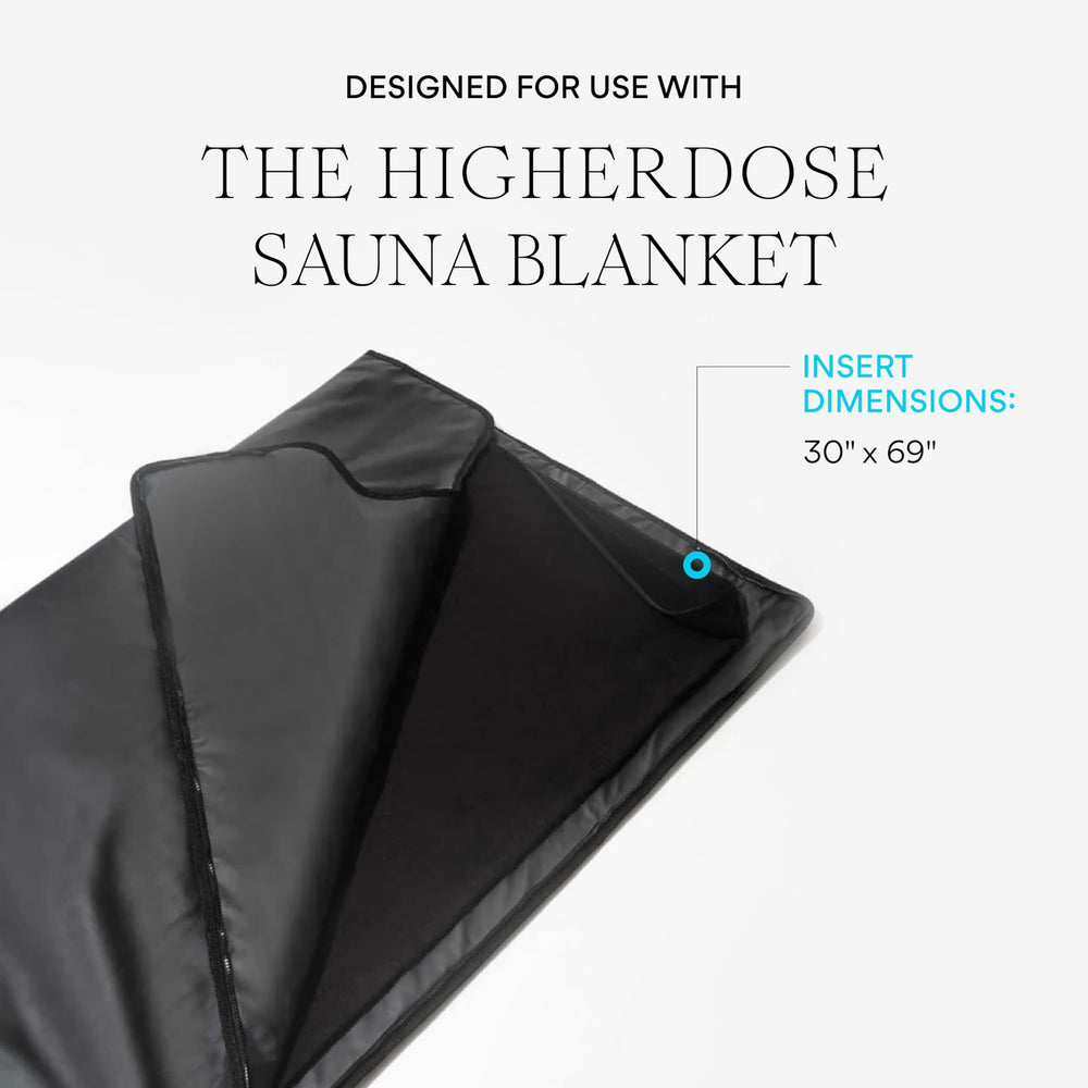 HigherDOSE Infrared Sauna Blanket Towel Insert packaging