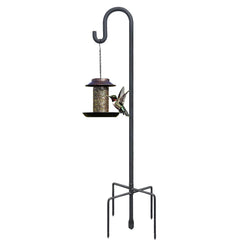 Highpro 47 Inch Shepherds Hook front view with black finish