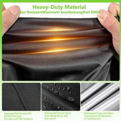 HIGHTQURO Rectangular Pool Cover showing waterproof material