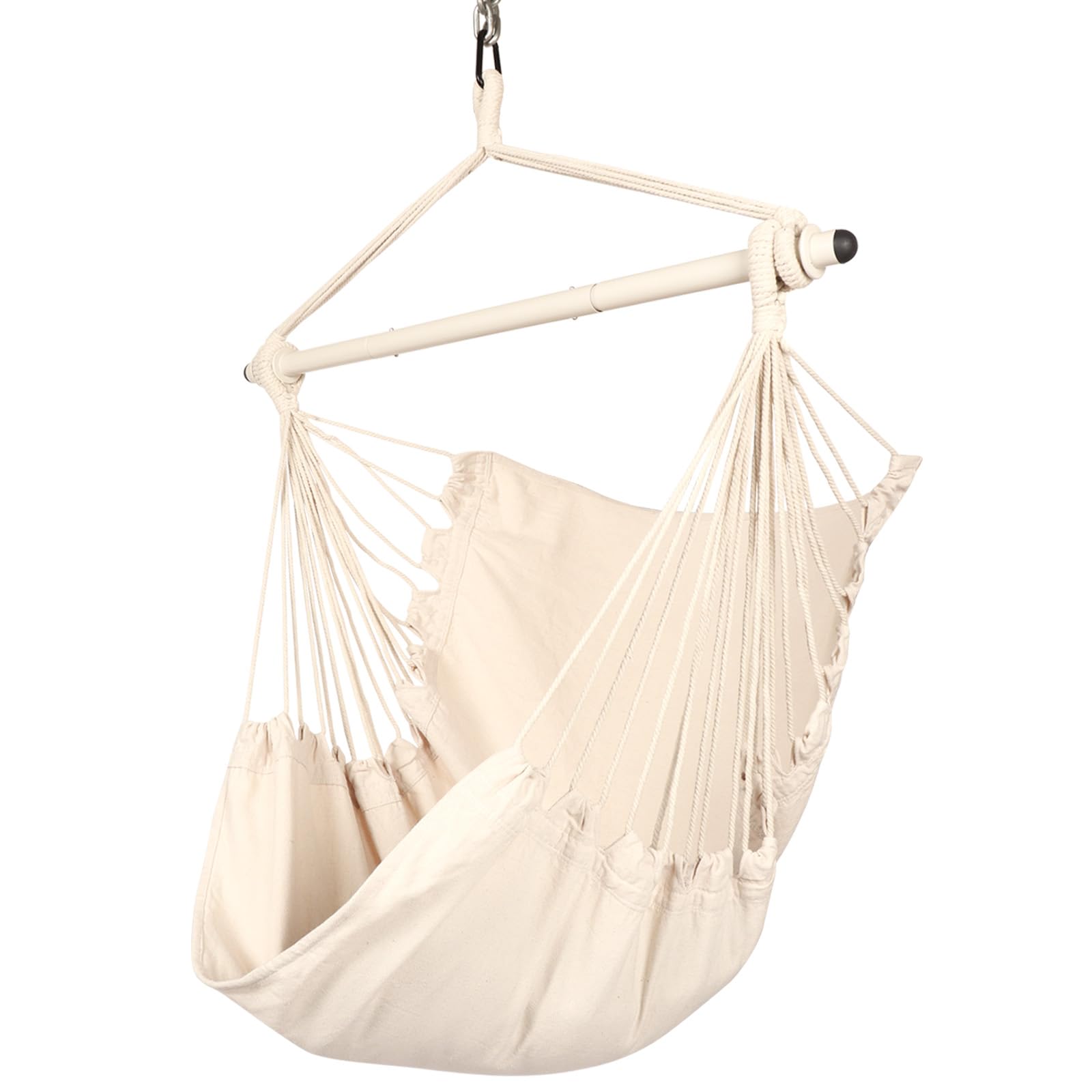 Highwild Hammock Chair Swing in beige front view