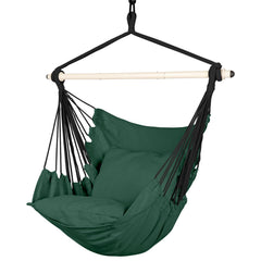 Highwild Hammock Chair Swing in green with cushions