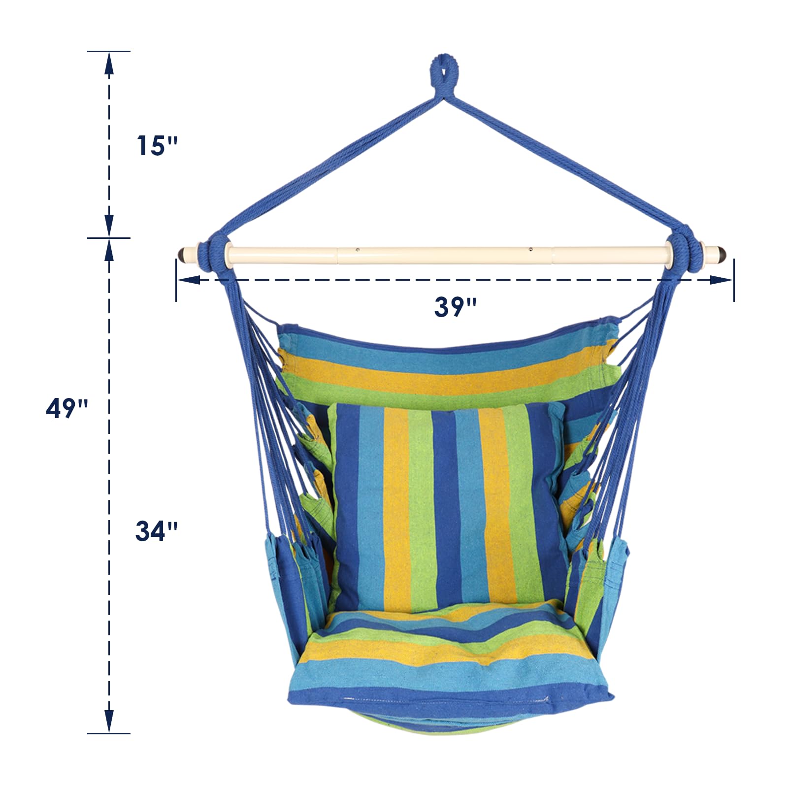 Highwild Hammock Chair Swing with vacuum storage bag