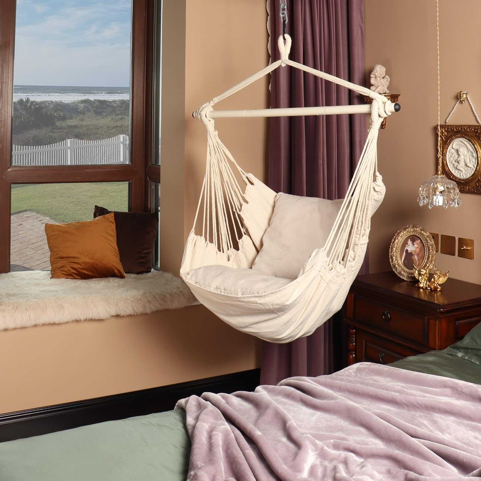 Highwild Hammock Chair Swing with vacuum storage bag and carabiner