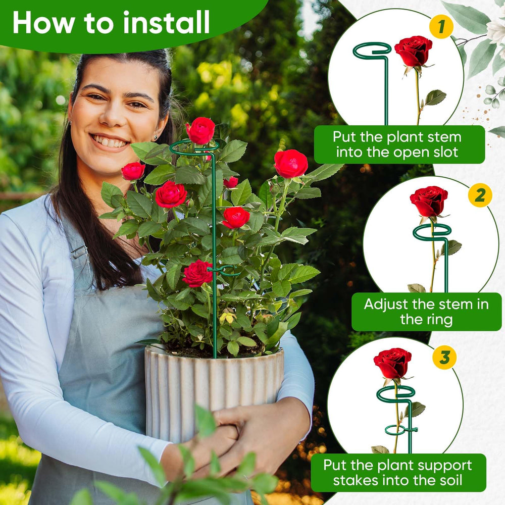 HiGift Plant Support Stakes demonstrating stability