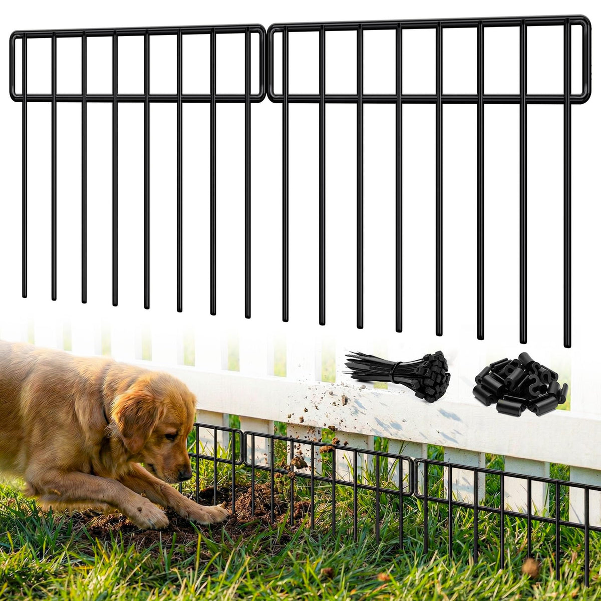 HIHADUUM Animal Barrier Fence 20ft x 13in front view