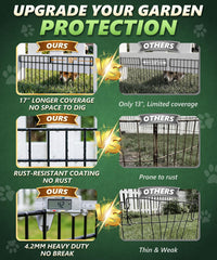 HIHADUUM Animal Barrier Fence in garden setting
