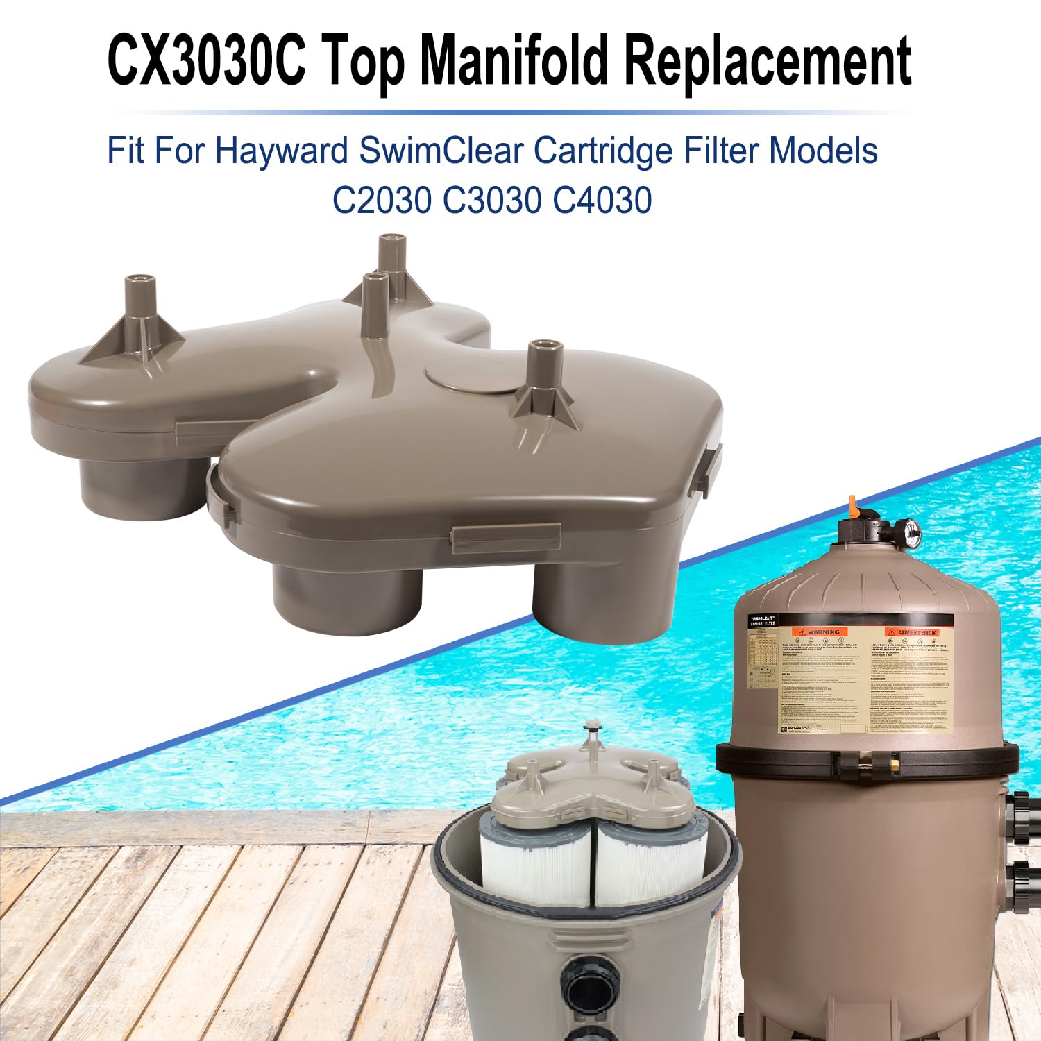Hihitomorrow CX3030C top manifold side view with connections