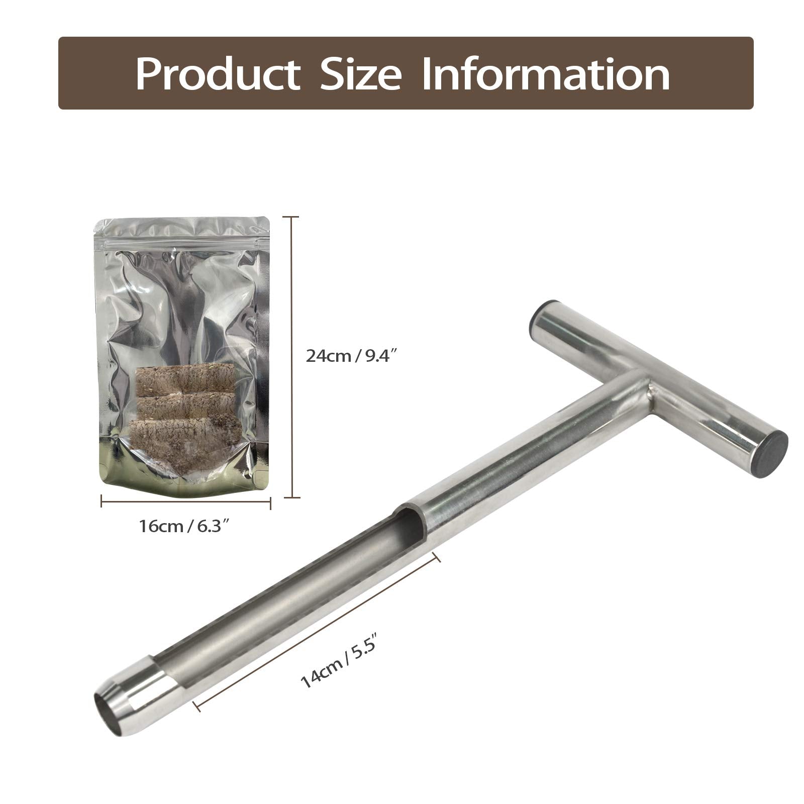 HiHydro Soil Probe showing sampling depth markings