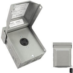 HIITIO 30 Amp NEMA L5-30R Power Outlet Box front view