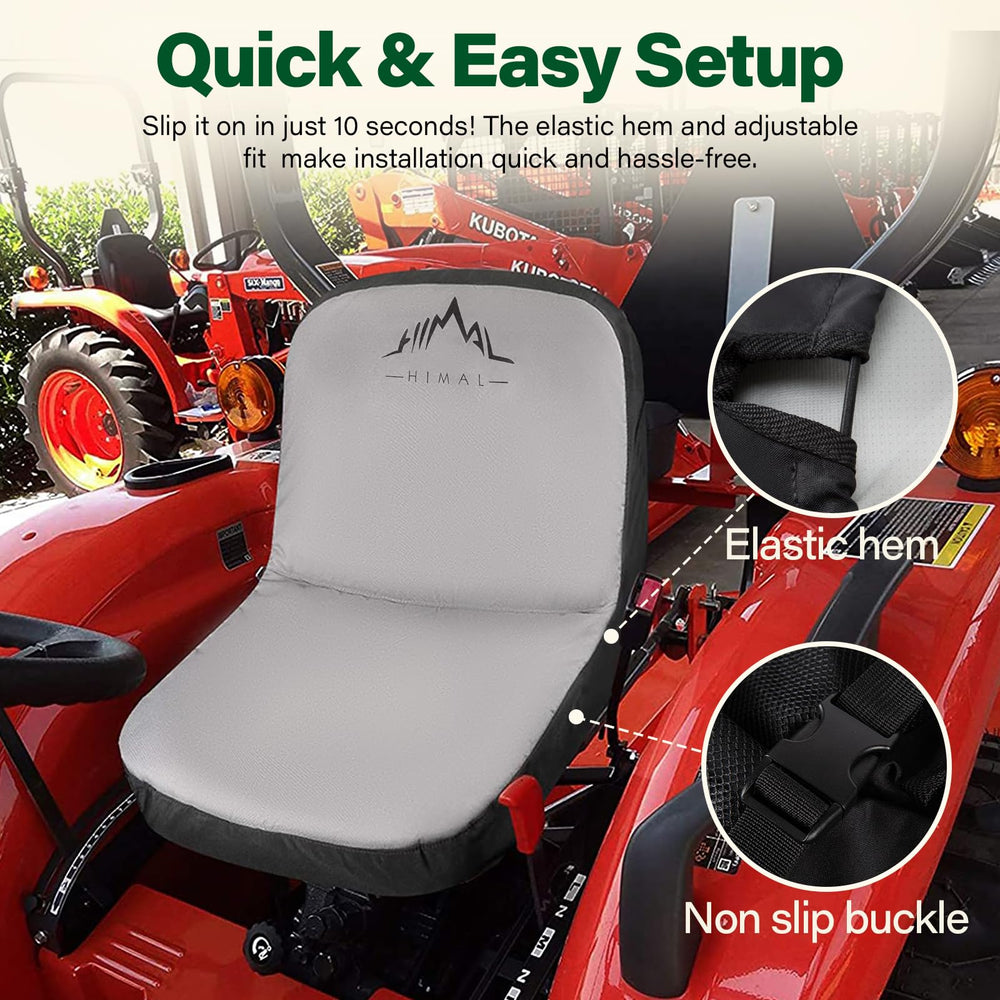 Himal Lawn Mower Seat Cover on a tractor seat