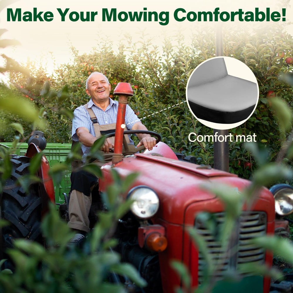 Himal Lawn Mower Seat Cover showing elastic hem