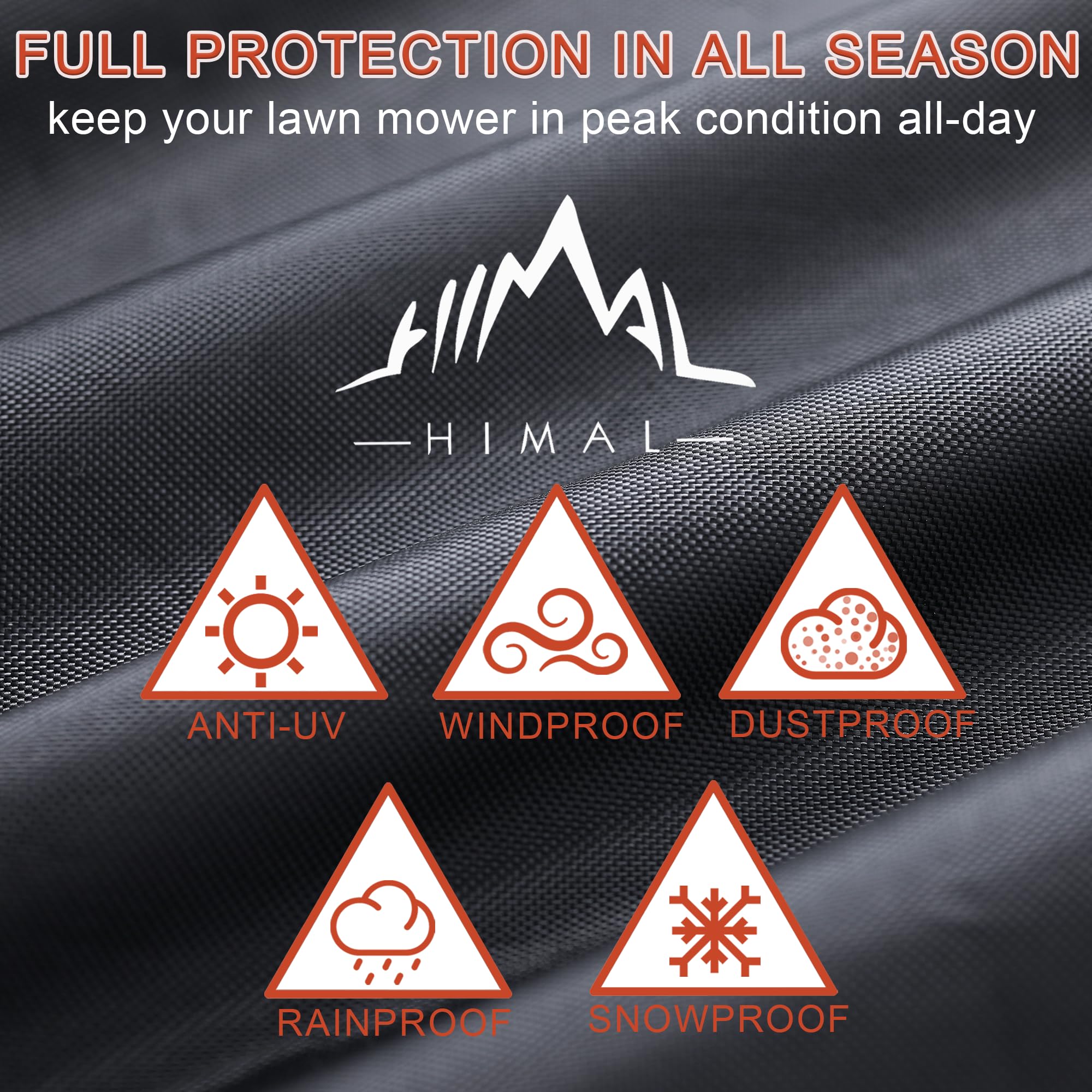 Himal Outdoors Riding Lawn Mower Cover with storage bag
