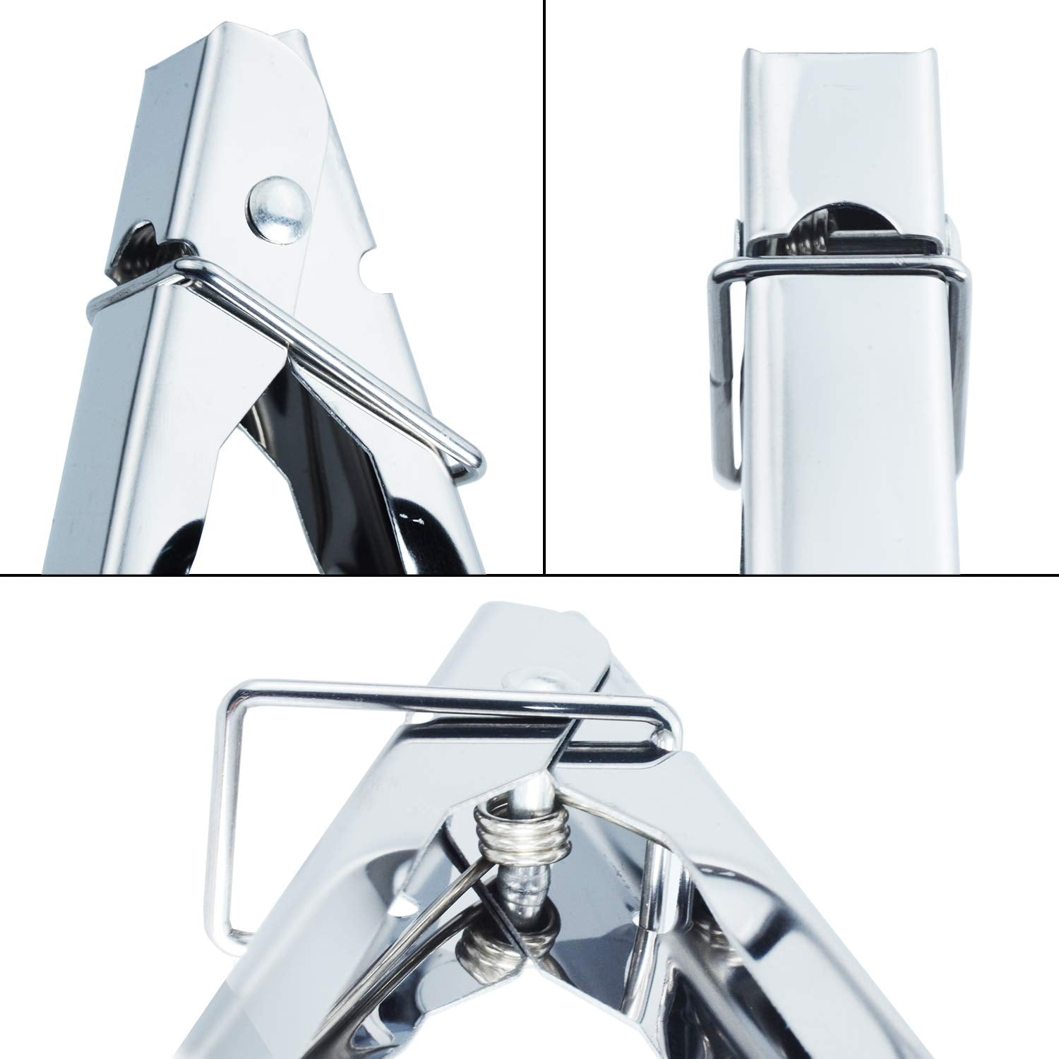 HINMAY 9-inch stainless steel tongs close-up view